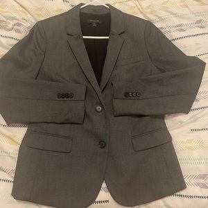 Ann Taylor Blazer - Grey (Size 10 Petite)